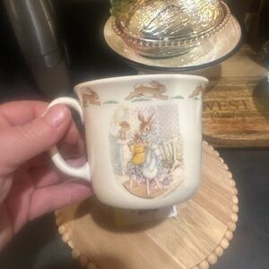 Vintage Royal Doulton "Bunnykin" children mugs set of 2
